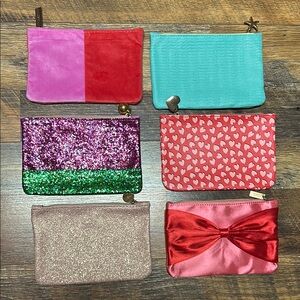 Colorful Women's Accessory Pouch Set